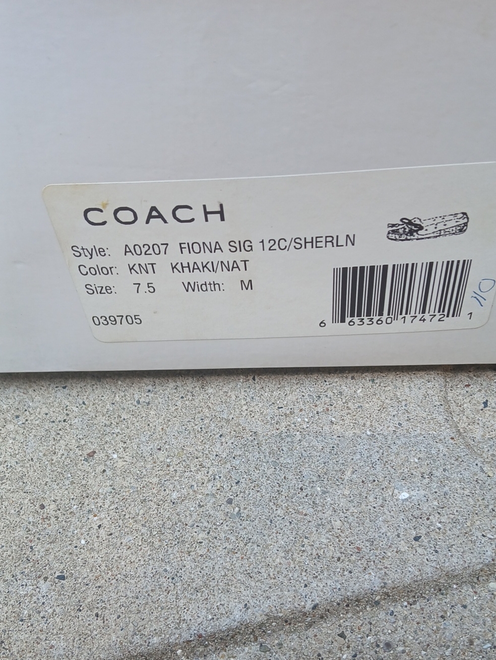 Coach Fiona Signature Shearling Moccasin Slippers Sz 7.5 M - Picture 5 of 12